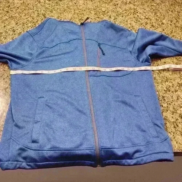 Free Country Men's Blue Size Large Soft Shell Hooded Jacket - Picture 6 of 9